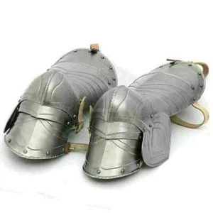 Disfraz de cosplay de acero calibre 18 caballero guardia pierna gótico medieval Larp armadura - Imagen 1 de 4
