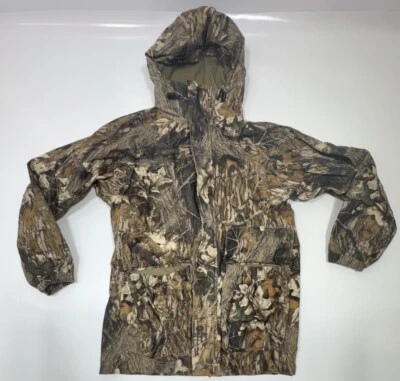 Vtg Columbia Mossy Oak Camo Hunting Jacket Hooded Sz M *No Lining* - Image 1 of 4