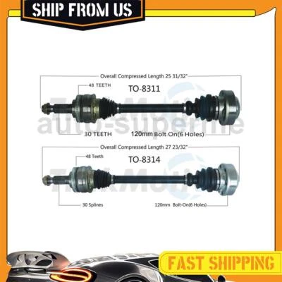 Juntas de medio eje trasero CV TrakMotive 2 piezas para Lexus GS430 2001-2005 4,3 L Foto 1 de 4