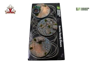 Gamers Grass Urban Warfare Bases Round 50mm (x3) - Picture 1 of 3