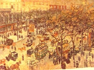 Impresión artística vintage “Boulevard des Italiens, mañana, luz del sol” de Camille Pissarro - Imagen 1 de 9