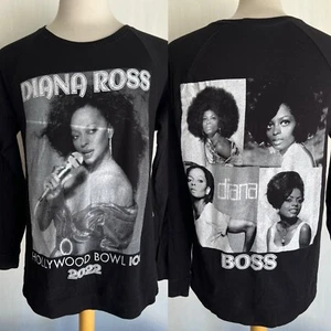 Camiseta Raglán Negra Unisex Hollywood Bowl California DIANA ROSS (2022) Talla XL - Imagen 1 de 6