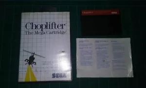 Sega Master System Video Game Choplifter! Cartridge, Manual, Box - Picture 1 of 3