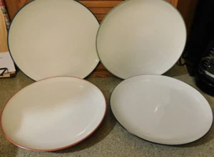 25-651 4 New NOS 10.5" Noritake Colorwave Stoneware Dinner Plates Graphite Green - Picture 1 of 8