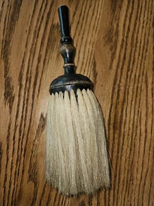 Antica spazzola per capelli cavallo shaker legno trasformato 19 ° secolo collo da barbiere 10 - Foto 1 di 5