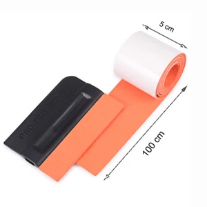 100cm Suede Felt Edge Car Wrap Squeegee for Vinyl Window Tint Scratch-Free Tools - Picture 1 of 14