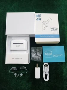 New GST Pro Hearing Aid Behind the Ear (BTE) Gray/Black Bluetooth Controlled App - Picture 1 of 1