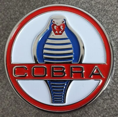 AC Cobra 289 Shelby 427 emblem badge white - Image 1 of 4