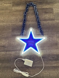 Dallas Cowboys Fan Kette Halskette LED Sterne - Bild 1 von 5