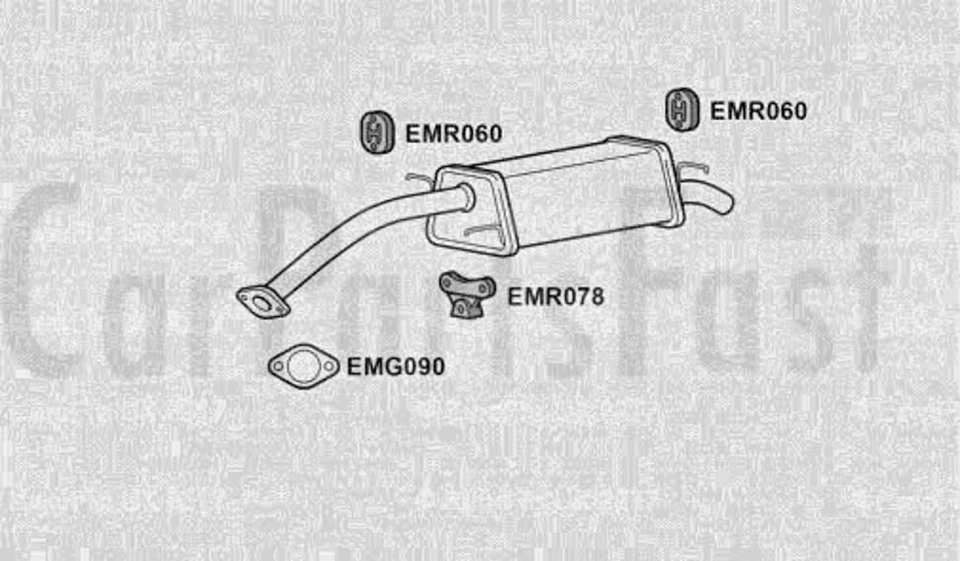 EXDW6013 Caja Trasera de Escape Chevrolet Aveo 1.2 Hatchback Gasolina 05/2008A Foto 1 de 1