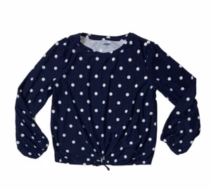 Preowned- Old Navy Long Sleeve Polka Dot Sweater Girls (Size M/8) - Picture 1 of 8