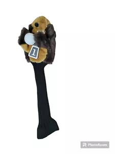 Copricapo vintage Gemmy Caddyshack mazza da golf marrone peluche - Foto 1 di 3