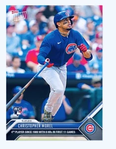Tarjeta de novato 2023 Topps ahora Christopher Morel radiocontrol cuarta desde 1900 con 8 horas en 11 - Imagen 1 de 2