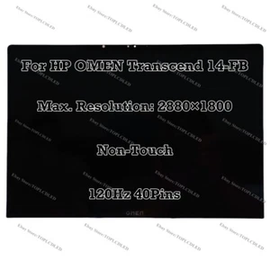 14.0" OLED For HP OMEN Transcend 14-FB 2.8K 120Hz LCD Screen Assembly Non-Touch - Picture 1 of 7