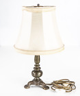 Alte Tischlampe - Messing Fuß - Vintage - E27 - getestet