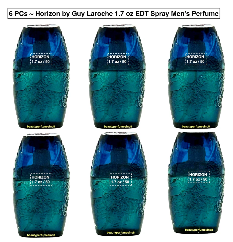 HORIZON by GUY LAROCHE 6 PCs - SIX 1.7 oz EAU DE TOILETTE SPRAY MEN'S PERFUME - Image 1 of 4