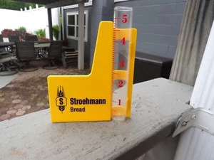 Vintage Stroehmann Bread Advertising Plastic Rain Gauge - Picture 1 of 2