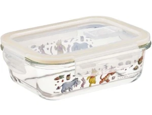 Winnie the Pooh glass ware rectangle food container with lid 650ml - Picture 1 of 7