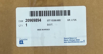 Left Side Driver Headlamp 07-14 Yukon/Yukon LX Headlamp for GM 20969894 OEM NEW - Image 1 of 4