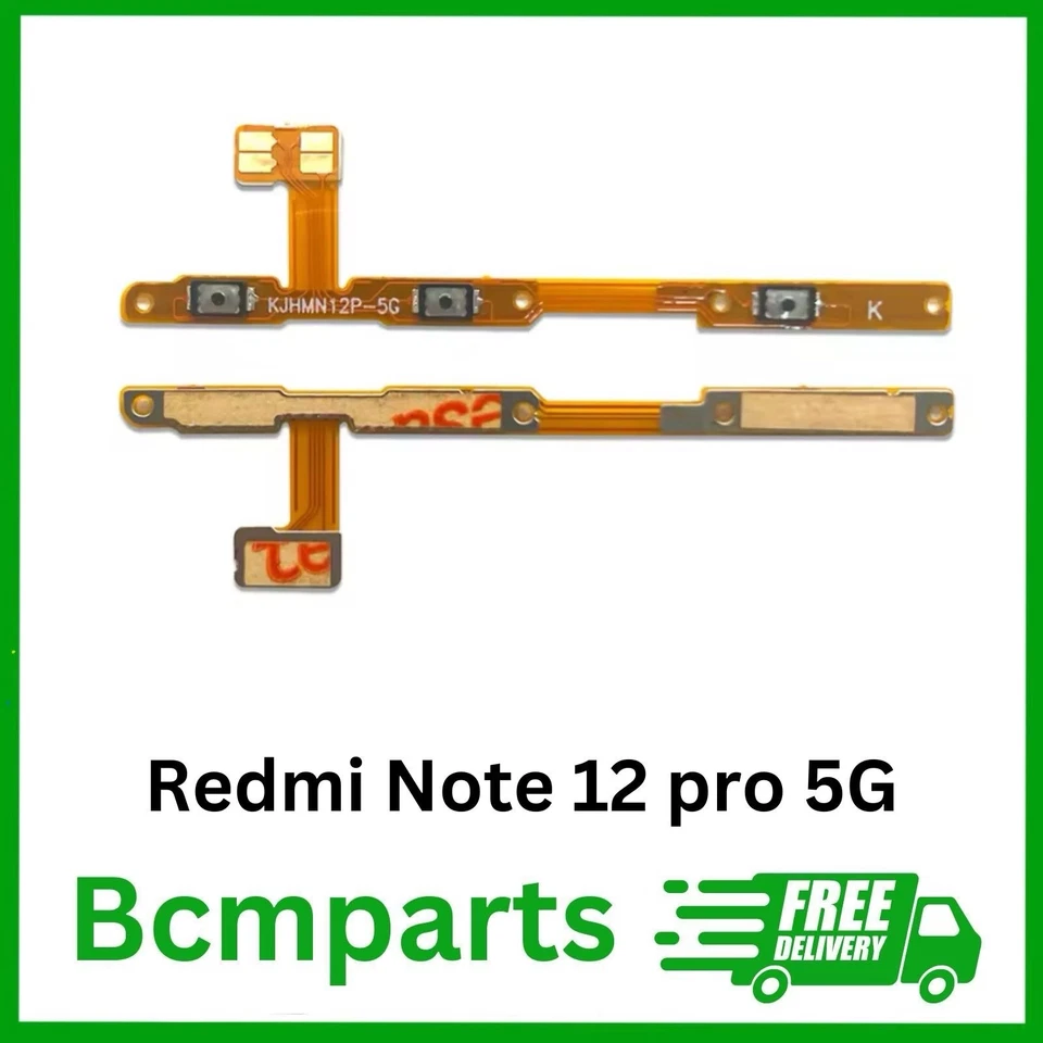 Cable Flex Botón de Alimentación y Volumen de Repuesto para Xiaomi Redmi Note 12 Pro 5G Foto 1 de 1