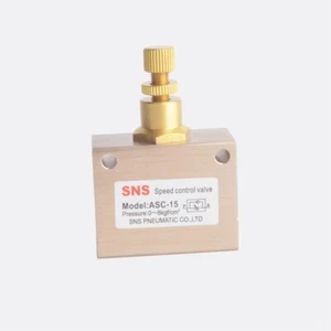 ASC-15 Pneumatic Valve 1/2" BSPT Air Flow Speed Controller Valve Throttle - Picture 1 of 8