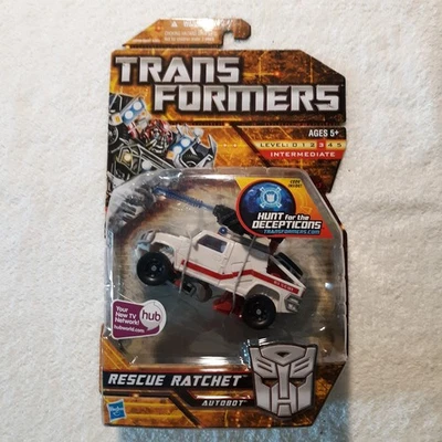Hasbro Transformers Hunt For The Decepticons Rescue Ratchet MOSC Deluxe NUEVO 2010 Foto 1 de 4