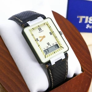 Reloj Tissot Ana-Digital Vintage Cuero Usado Chatarra - Imagen 1 de 10