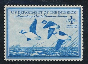UNITED STATES (US) RW15 MINT VF LH $1 BUFFLEHEADS - Picture 1 of 2
