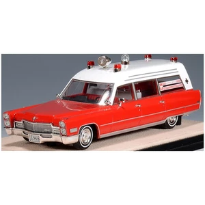GLM  1/43rd Scale Cadillac Miller Meteor Ambulance White/Red 1968 - Picture 1 of 3