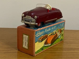 Schuco Radio 4012 Aufzieh Blechspielzeug Auto & OVP US Zone Germany PA-55 - Bild 1 von 7