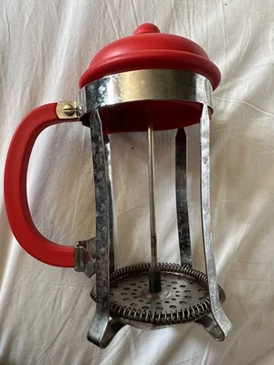 Bodum Red Caffettiera French Press Coffee Maker 8 Cup, no glass beaker - Image 1 of 2
