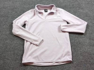 Sudadera North Face Mujer Pequeña Púrpura Microfleece 1/4 Cremallera Pullover Exterior Foto 1 de 4