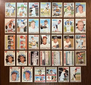 1970 Topps Baseball Vintage Killebrew Palmer McCovey Jackson - 34 Card Lot - Picture 1 of 5