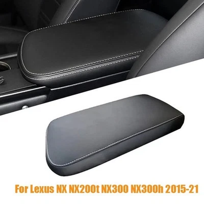 Cubierta de tapa de reposabrazos para consola central negra para Lexus NX NX200t NX300 NX300h 2015-21* Foto 1 de 4
