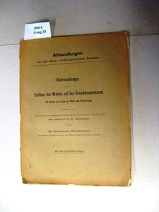 Untersuchungen über den Einfluss des Waldes auf den Grundwasserstand. Ein Beitra - Picture 1 of 1