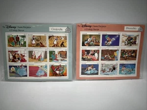 Disney Classic Fairytales - Cinderella & Pinocchio Stamps with COA - Foto 1 di 4