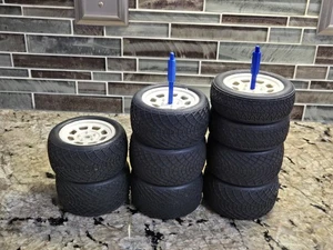 8 Jconcepts ELLIPSE DIRT WEB LOT Blue Dirt Oval 2.2" Fronts Rear Soft DE Wheels  - Picture 1 of 10