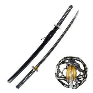 MAKOTO Handmade Sharp Japanese Katana Samurai Sword 40" - Serpent Cobra Snake... - Picture 1 of 7
