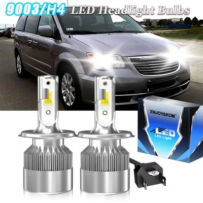 For Chrysler Town & Country 1978-1988 H4 LED Headlight Hi/Low Beam 6000K Bulbs - Image 1 of 4