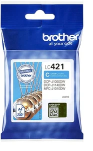 Inktcartridge brother lc-421c blauw - Afbeelding 1 van 1