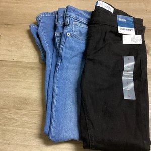 Old Navy Boys NWTSize 10-12 Black Skinny Jeans Also Size 10 Taper Used Jeans. - Picture 1 of 5