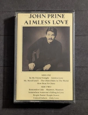 John Prine - Aimless Love (1984 Cassette) Oh-Boy Records Country Folk - Sealed Foto 1 de 4