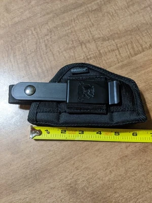 Bulldog Nylon Holster Size 24 With Belt Clip, Black, Used--good - Image 1 of 4