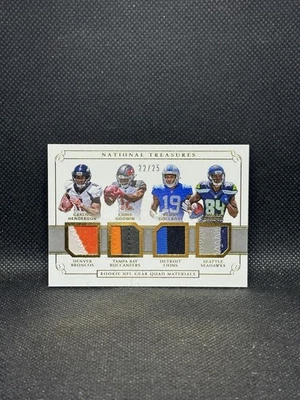 2017 Panini National Treasures - Quad Patch Chris Godwin, Golladay, Darboh /25 - Image 1 of 2