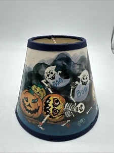 Mini Paper Lamp Shade Halloween Ghosts Pumpkin Skeleto Haunted 4 In Small Light - Picture 1 of 7