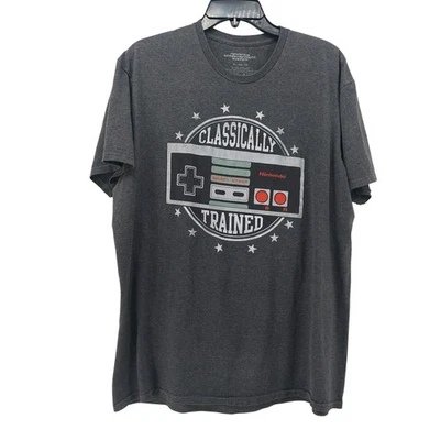 Camiseta gris gráfica Nintendo Entertainment System Gamer XL Foto 1 de 4