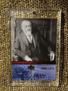 President Benjamin Harrison 1889-93 US United States Upper Deck USA history Card - Picture 1 of 2