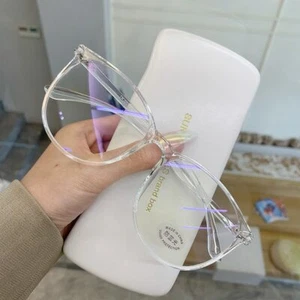 Gafas De Ordenador Montura Transparente Moda De Mujer Lentes Bloqueo De Luz Azul - Picture 1 of 16