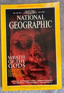 National Geographic July 2000, Wrath of the Gods, Turkey, Australia & Suppl. Map - Picture 1 of 1