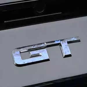 GT "Blue Fire Flames" Rear Emblem Overlay Decal Fits 2015-2023 Mustang GT - Foto 1 di 8